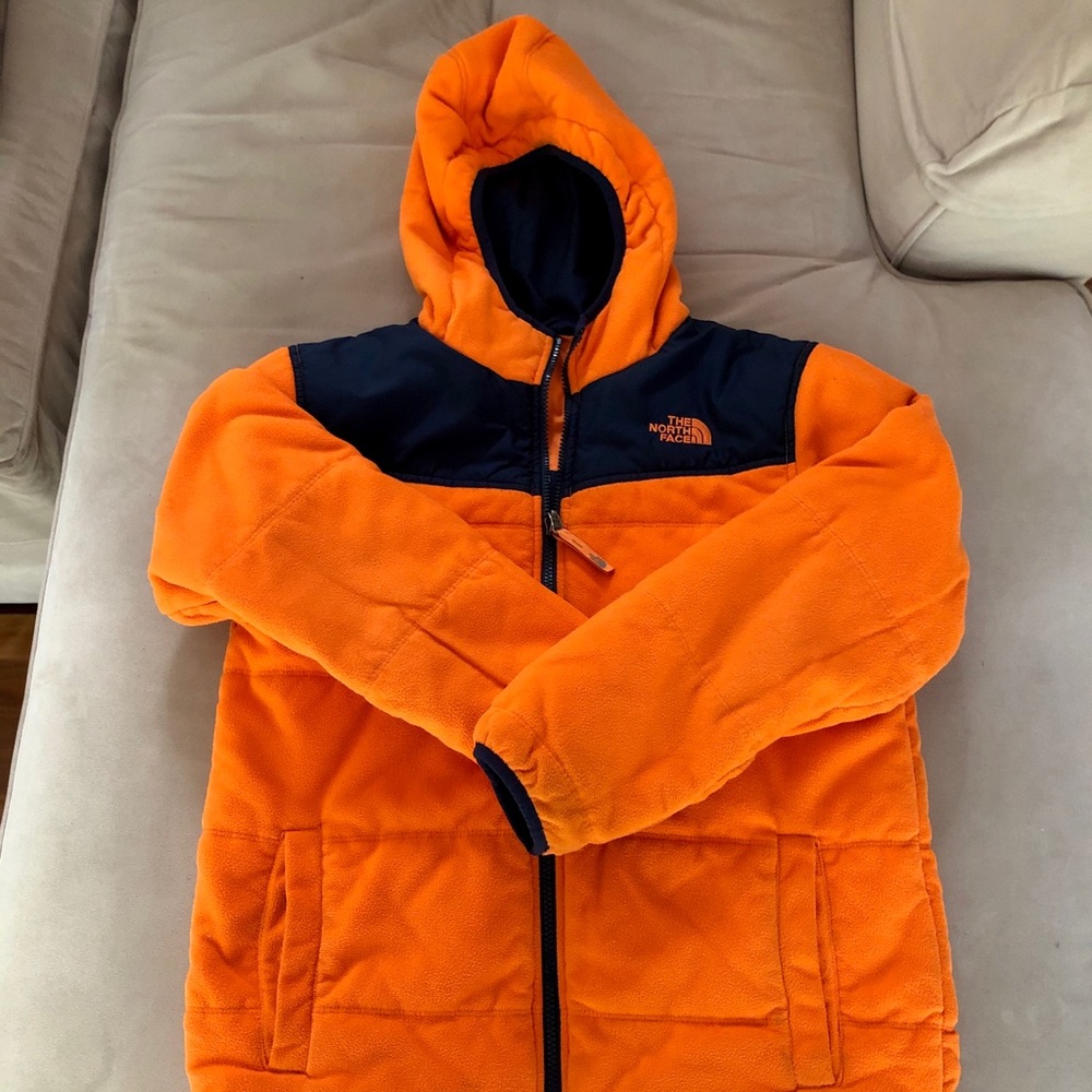 North Face 2 in 1 reversible winter coat L 14/16